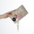 Korean Style Flower Dinner Bag Handmade Inlaid Flower Clutch Large Capacity Floral Decorations Evening Bag Tassel Square Banquet Bag