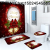 Christmas Bathroom Water-Absorbing Non-Slip Mat Toilet Four-Piece Carpet Combination Set Floor Mat Bath Mat Foot Mat