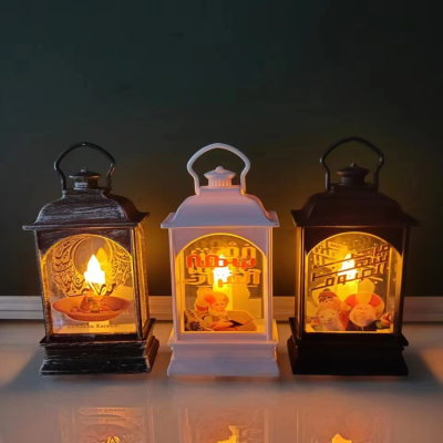 Ramadan Printing Small Flat Square Light Lantern Storm Lantern