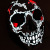 Halloween New Luminous Mask 3D Luminous Cross-Border Hot Selling El Mask Blister Horror Luminous Mask