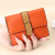 2022fashion Color Contrast First Layer Cowhide Wallet Multi-Card-Slot Card Holder Coin Purse Short Folding Wallet Women's Genuine Leather