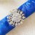 New Alloy Napkin Ring Gold Silver Napkin Ring Wedding Decorations Table Cloth Napkin Ring Mouth Napkin Circle