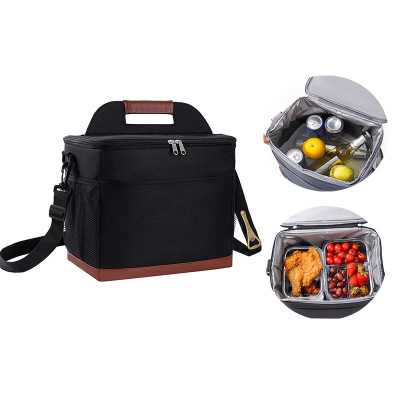 Cross-Border Thermal Bag Thickened Outdoor Oxford Cloth Lunch Bag Heat and Cold Insulation Large Capacity Portable Lunch Picnic Ice Pack