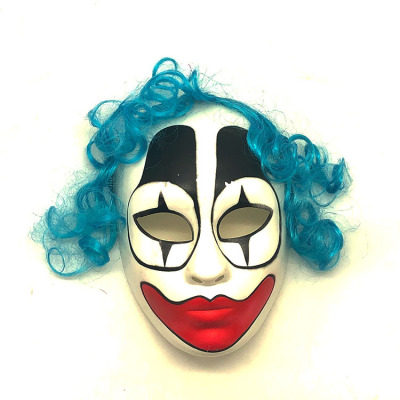 Halloween Clown Mask New Horror Props Factory Direct Sales Exclusive for Cross-Border White Mask