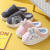 Thick-Soled Cotton Slippers Female Household Cute Rabbit Plush Comfortable Thermal Soft Soled Couple Slippers Male