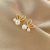 Niche Design Love Heart Stud Earrings Female Online Influencer Ins Trendy Pearl Earrings Small and Personalized All-Match Earrings Wholesale