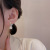 Niche Design Love Heart Earrings Women's Ins Trendy Opal Diamond Stud Earrings Small and Personalized Vintage Ear Jewelry