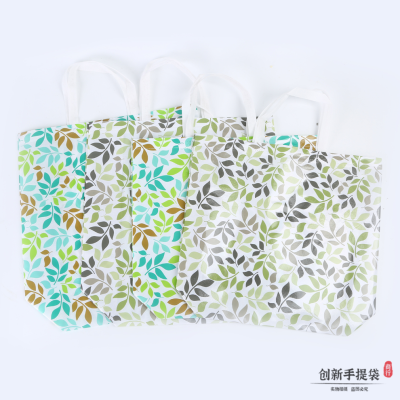 Non-Woven Texture Tote Bag with Various Specifications Factory Spot Direct Sales Gift Tote Bag Waterproof and Oil-Proof