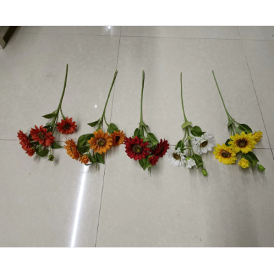 Sunflower Artificial Home Flower Arrangement Long Brush Holder SUNFLOWER Artificial Flower