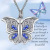 Cross-Border Wish Amazon New Women's Butterfly I Love You Heart Shape Album Box Pendant Necklace Ornament