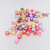 Acrylic Colorful Peach Heart Beads 6*6 Square Scattered Beads Children 'S DIY Handmade Beaded Material Necklace Bracelet