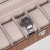Simple Fashion Pu Jewel Case Sealed Dustproof Jewelry Box Visual Watch Bracelet Necklace Grid Storage Box