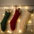 Large 46cm Knitted Wool Home Wall Decoration Candy Bag Foot Sock Rhombus Gift Bag Socks Ornaments Christmas Foot Sock