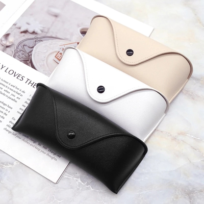 Eye Glasses Box New Sunglasses Case Glasses Box Sunglasses Case Glasses Box Black Leather High-Grade Glasses Box Pu Glasses Case Wholesale Eye Case