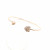 Full of Diamond Heart-Shaped Bracelet Simple Korean Style Peach Heart Gold-Plated Open Bracelet EBay Hot Sale for Women