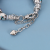 2022diy Personalized Blue Glass Bead Beaded Bracelet AliExpress Hot Sale Christmas Snowflake Pendant Bracelet Wholesale
