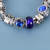 Hot Selling Ethnic Style Blue Starry Sky Alloy Beads Bracelet European and American Popular Star Flower Bracelet Factory Wholesale