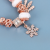 Europe and America Cross Border Snowflake Dreamcatcher Panjia Bracelet Female DIY Beaded Rose Gold Bracelet Ornament Wholesale Factory