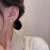 Sterling Silver Needle Simple Small Ear Studs Internet Celebrity Ins Trendy Heart-Shaped Earrings Cold Style Blue Crystal Diamond Earrings