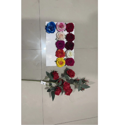 Single Flannel Rose Artificial Flower Home Decoration Wholesale Artificial Flower Artificial Flowers