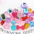 Children's Ring Plastic Princess Ring Acrylic Diamond Cartoon Bow Tie Princess Ring Girls' Crystal Ring