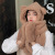 Bear Scarf Women's Winter Hat Scarf Integrated Cute Lambswool Thickened Cycling Warm Neck Protection Winter Hat