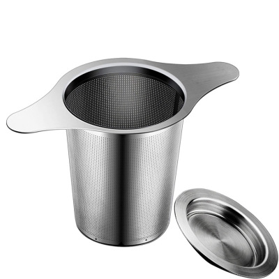 304 Does Not Stainless Steel Tea Strainers Tea Strainer Binaural Tea Filter Double Handle Tea Strainer Tea Making Device Tea Filter Tea Utensils