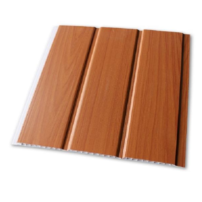 Export to Chile Matte White Wood Grain PVC Buckle Plastic Ceiling Flame Retardant Waterproof Integrated Ceiling