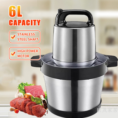 6L Electric Meat Grinder Kitchen Household Stainless Steel Cooking Machine Meat Grinder Mixer