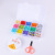 Creative Children's Beaded Toys Set Girl DIY Handmade Puzzle String Beads Necklace Bracelet 15 Grid Set Box