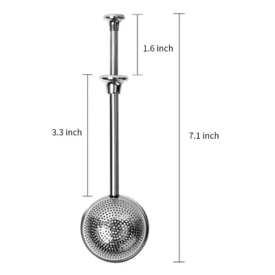 Hz532 304 Does Not Stainless Steel Tea Strainers Ball Press Type Half Drain Tea Strainer Tea Filter Tea Making Device Tea Filter