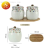 Japanese-Style Ceramic High Temperature Resistant Thickened Lard Jar Seasoning Box Suit Cruet