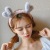 Korean Deer Headband Plush Cute Face Wash Headband Makeup Mask Online Influencer Cute Hair Fixer Headband Headdress