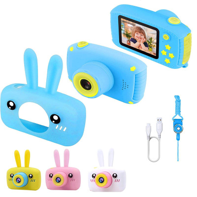 Puqing Children's Camera X500 Cartoon Rabbit Silicone Case Digital Gift Mini Camera Children's Camera