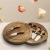 Hz532 Acacia Mangium round Cheese Cheese Plate Pizza Bread Fruit Knife Combination Set Dish Picnic Plate