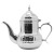 Ten Thousand-Character Pattern Pot, Zinc Alloy Handle Chrome Plating, High-Gloss Mirror Craft Pot, Arabic Teapot