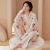 2022 New Long Sleeve Pajamas Women's Spring and Autumn Cotton Classic Style Korean Style Home Wear Can Be Worn outside Ins Style Suit