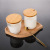 Factory Direct Supply Solid Wood Cup Lid Wooden Lid Storage Lid Mug Lid Dustproof Glass Practical Bamboo Cover Spot