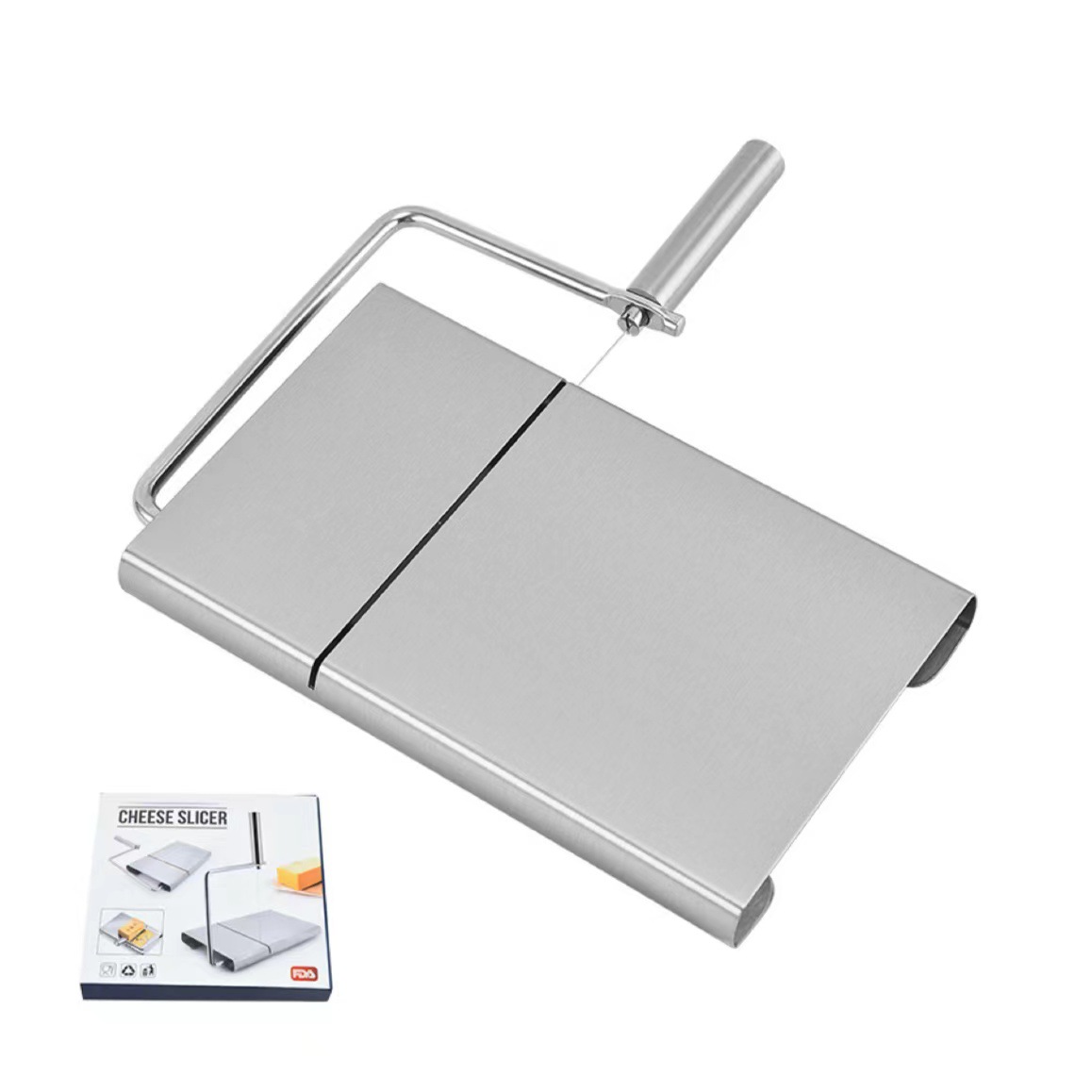 HZ528/532不锈钢芝士切片器火腿奶酪切片器芝士分切厨房芝士工具