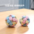 Cat Color Matching Bell Toy Ball Macaron Three-Color Woven Ball Dog Cat Self-Hi Supplies in Stock Wholesale