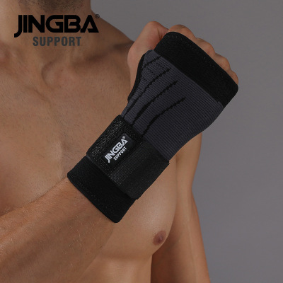 JINGBASUPPORT 5027 Wrist Hand Support Weightlifting Protect Palm Elastic Brace Sports Wristband Boxing Hand Wraps Gym 