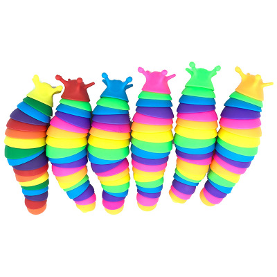 Cross-Border New Slug Decompression Toy Slug Peristaltic Caterpillar Puzzle Fingertip Snail