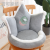 New Fruit Crown Imitation Rabbit Fur Surrounded Cushion Office Waist Support Cushion One Non-Slip Thickened Seat Cushion