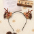 2021 New Christmas Antlers Headband Simulation Berries Branch Headband Funny Photography Christmas Headwear in Stock