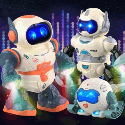 electric dancing robot multifunctional with light music intelligent 360 degree rotating children‘s electric toys doll