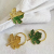 New Alloy Napkin Ring Gold Silver Napkin Ring Wedding Decorations Table Cloth Napkin Ring Mouth Napkin Circle