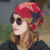 2022new Fashion Colorblock Five-Pointed Star Sleeve Cap European and American Style Earflaps Head-Wrapping Hat Hot Sale Spot