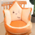 New Fruit Crown Imitation Rabbit Fur Surrounded Cushion Office Waist Support Cushion One Non-Slip Thickened Seat Cushion