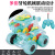 Transparent Gear Stunt Dumper Colorful light Standing Spin Toy Vehicle 360 degree Rolling Rotation Stunt Car