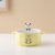 Ceramic Bowl Instant Noodle Bowl Creative Cartoon Korean Student Rice Bowl Dormitory Noodle Bowl with Lid Binaural Soup Bowl
